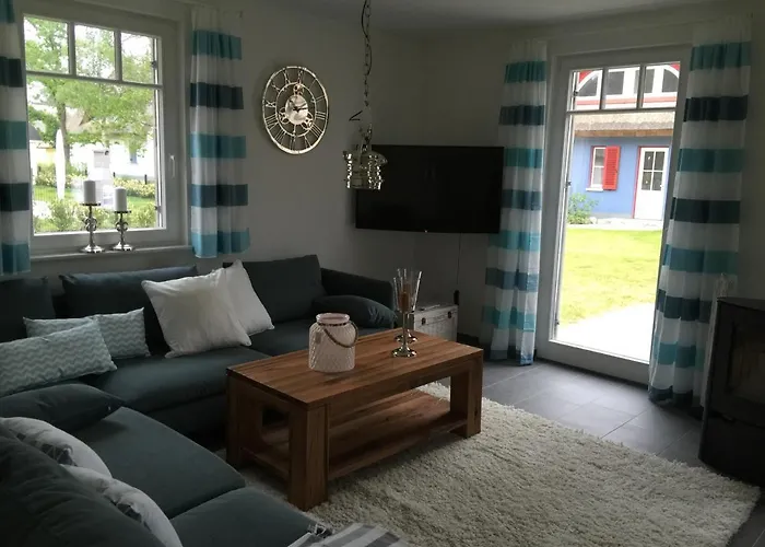 Reethaus Seeadler Mit Sauna, Terrasse, Garten غلوفي